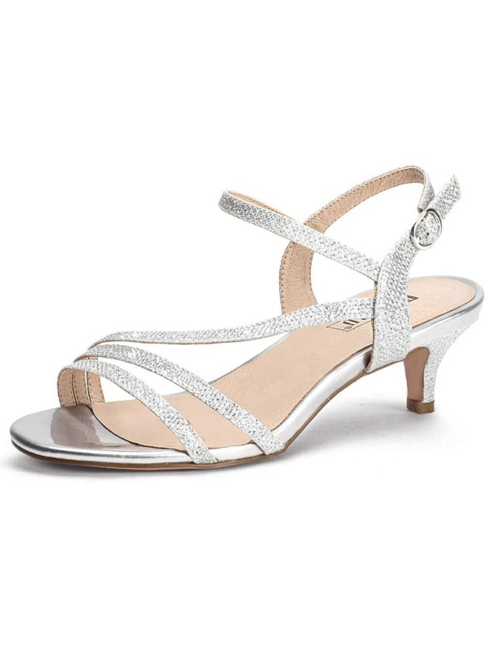 Chic Open Toe Strappy Kitten Heels Sandals - 2 Inch Dressy Low Heels for Women